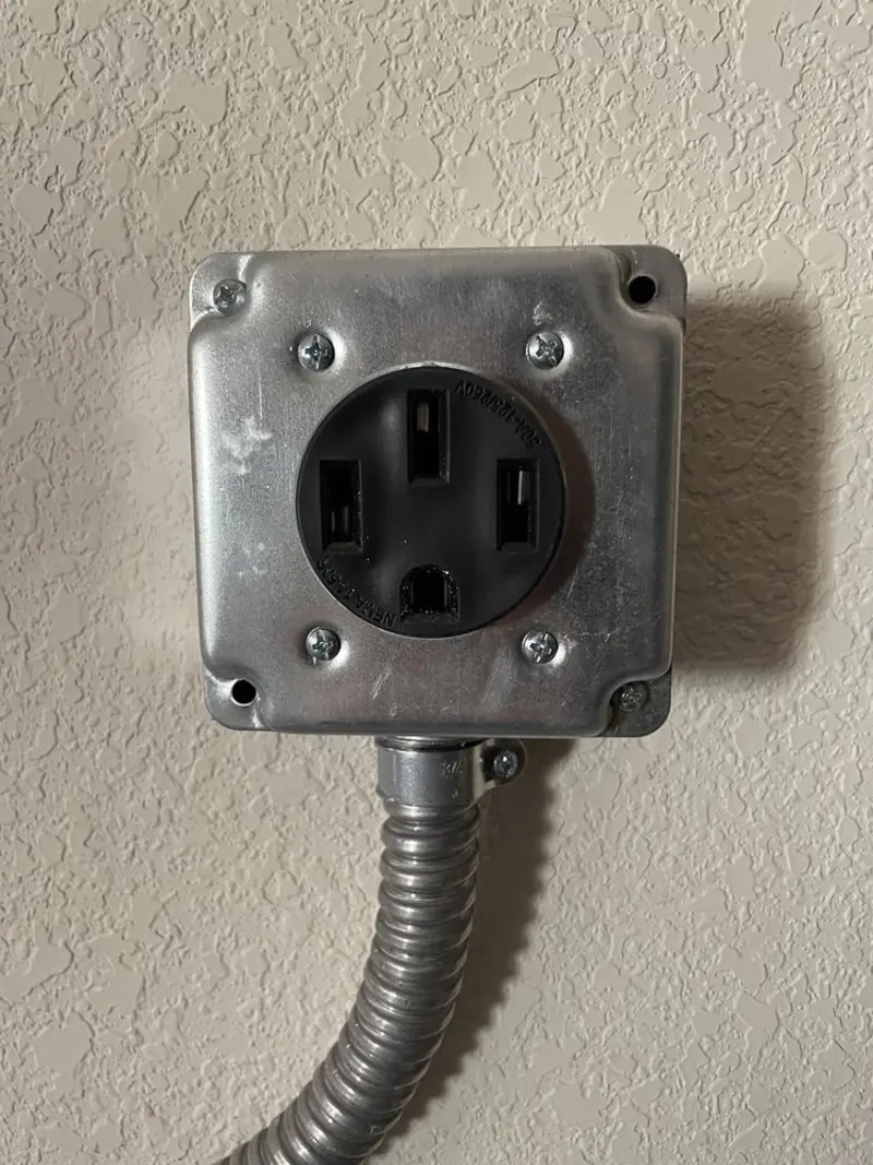 NEMA 14-50 outlet installed for Electrical Panel Upgrade in Sheridan